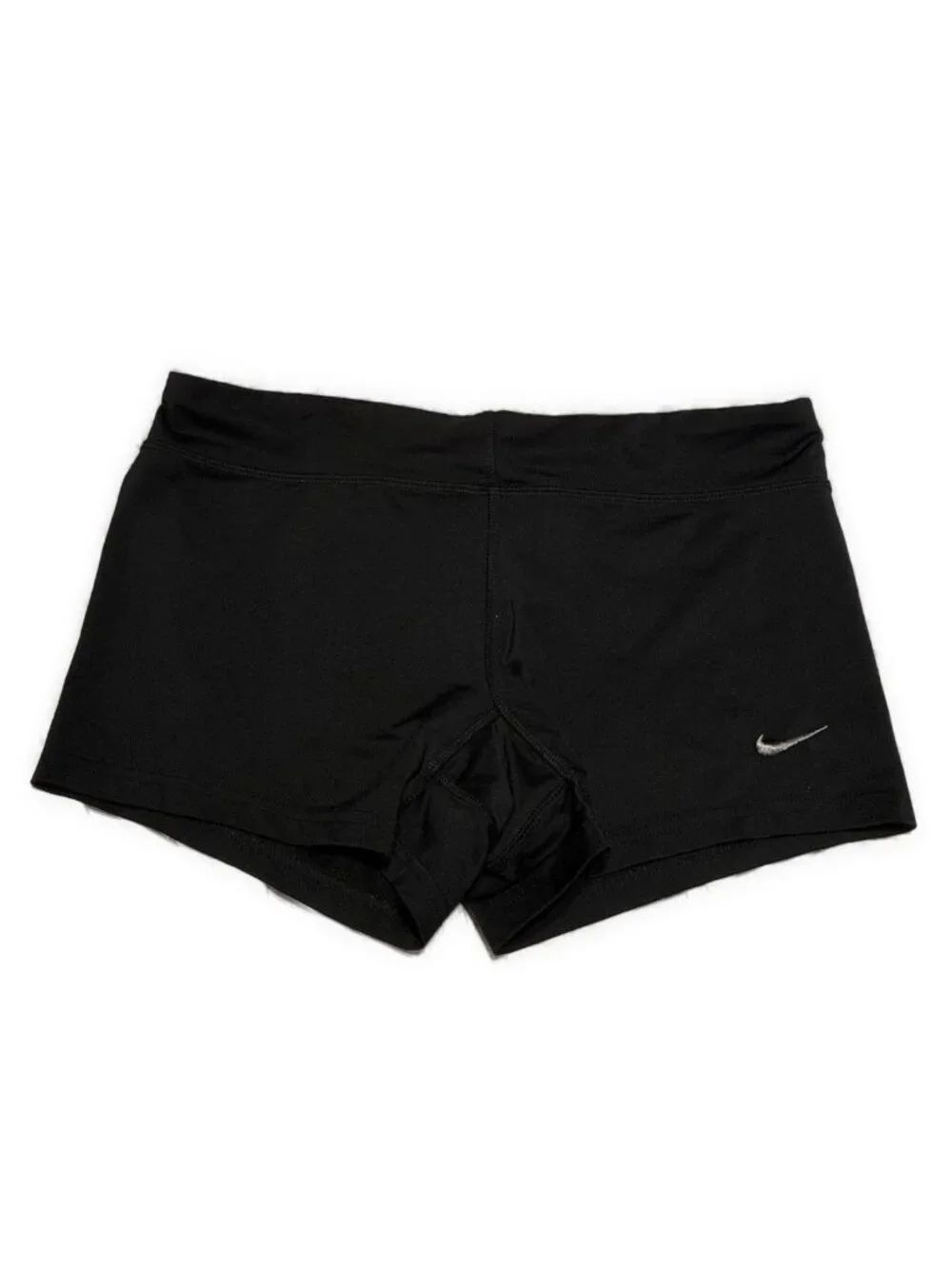 Nike Dri-FIT Solid Black Compression Training Running Shorts Women’s Medium